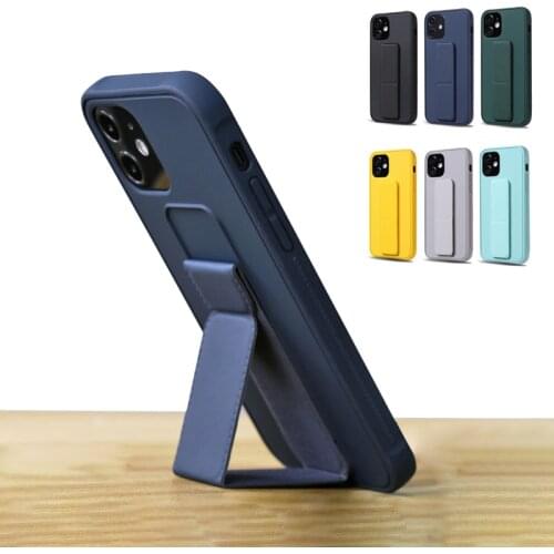 Wrist Strap Hand Band TPU Case For iphone 11 12 Pro Max SE X XS Max XR 6S 7 8 plus Matte Candy Color Phone Holder Case