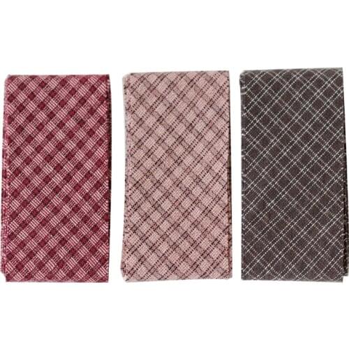 Dailylike Cotton Ribbons Cotton Strips Fabric Ribbon Patchwork Textile for Wrapping Fabric Edges Sewing Fabric DIY Gift Wrapping