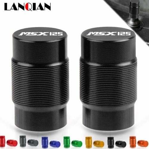 For Honda GROM MSX125 Motorcycle Aluminum Wheel Tire Valve Stem Caps Airtight Covers GROM MSX125 2014 2015 2016 2017 2018 2019