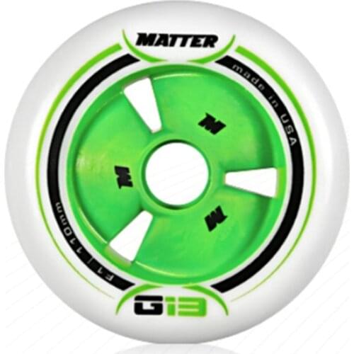 6 Pcs/lot MATTAR G13 F1 inline speed skate wheels 110mm 100mm 90mm green pink yellow, good grip racing sakting wheel