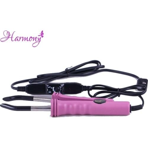Harmony Plus Hair Black color Adjustable Temperature Loop Fusion Keratin Hair Extensions Iron Connector Tools For Flat-tip hair