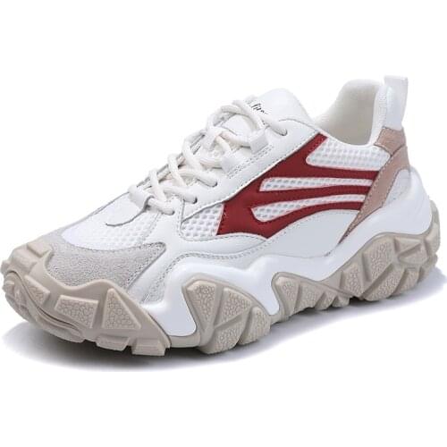 RASMEUP Mesh Breathable Women Platform Sneakers 2021 Summer Fashion Women 's Chunky Shoes Ladies Trainers Footwear