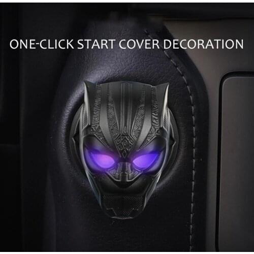 Car Engine Start Button Cover For Interior Modification Push Start Button Protective Sticker Anti-Scratch Decoration Sticker