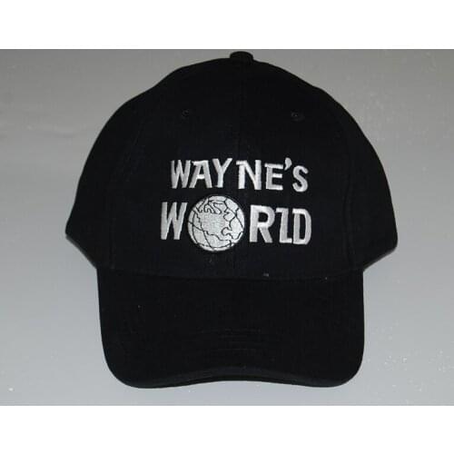 Waynes World Hat Cap Cosplay Waynes World Baseball Embroidered Caps Earth Hats Trucker Hat Unisex Cap Adjustable