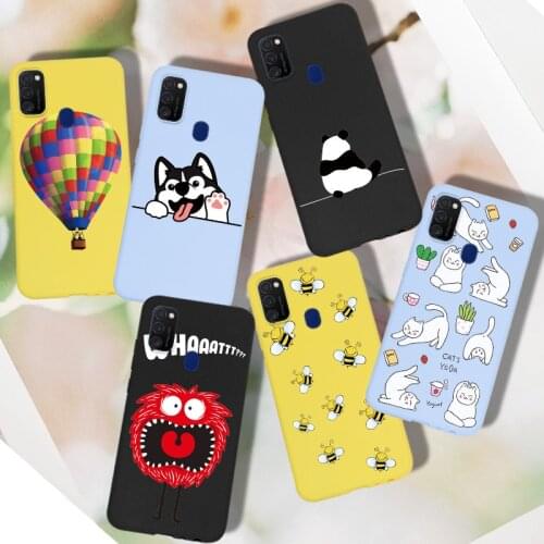 Cartoon TPU For Samsung M31S Case Back Cover Candy Cute For Samsung Galaxy M31S M21 M31 M30S M31 S Case Silicone Bumper Funda