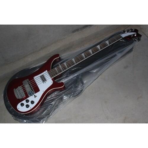 2018 new + factory + 5 strings Rickenback 4003 fireglo electric bass metallic red finish 5 string Ricken 4003 bass Free Shipping