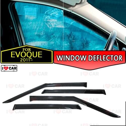 Window deflector for Land Rover Range Rover Evoque 5D 2011- car window deflector wind guard vent sun rain visor cover car decor