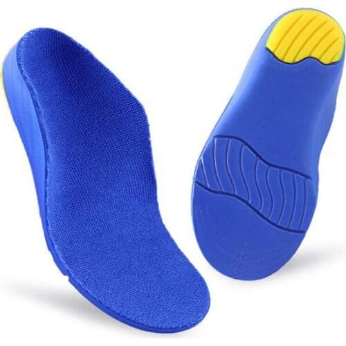 Arch Pad PU Orthopedic Insole Childrens Flat Foot Inside And Outside Eight-point Correction Insole