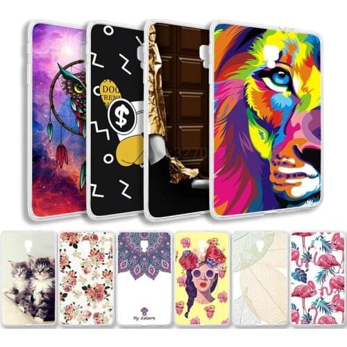 Shockproof Tablet Case For Samsung Tab A 8.0 2017 T385 Cute Painted Silicone Protector Galaxy TabA 8.0 T385 T380 A2 S Back Shell