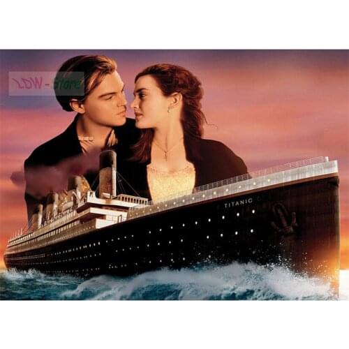 Titanic,Movie poster,Embroidery,5D,DIY,Diamond Painting,Love,Needlework,Cross Stitch,Crafts,Fashion,Room Decoration,Art NEW354