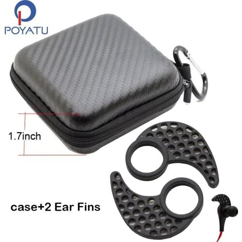 POYATU Ear Fins Earhooks For Razer Hammerhead Pro V2 Bluetooth In Headphone Bag Carrying Pouch In Ear Earphone Case Storage