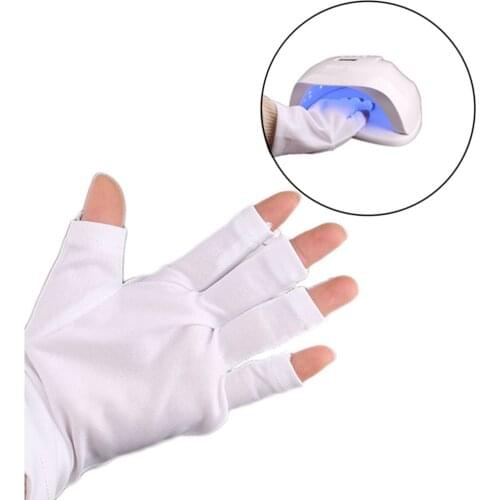 1 Pair UV Protection Glove Nail Art Gel Anti UV Glove UV LED Light/Lamp Nail Dryer Light Radiation Protection Nail Art Tools