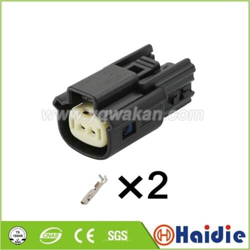 2sets 2pin Molex auto female plug of 33481-0201 wiring cable waterproof sealed connector 33471-0201