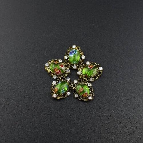 10pcs Retro 3d Nail Art Decorations Rhinestones Nails blue and white porcelain Charm Stud Gliter Diamonds Jewelry Accessoires