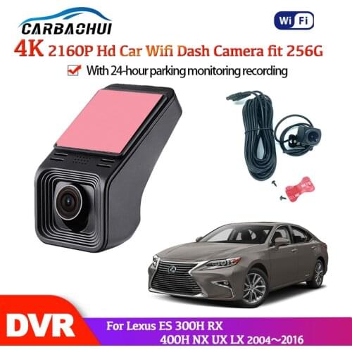 4K HD 2160P Car DVR Dash Camera Video Recorder camera For Lexus ES 300H RX 400H NX UX LX 2004~2014 2015 2016 HD night vision