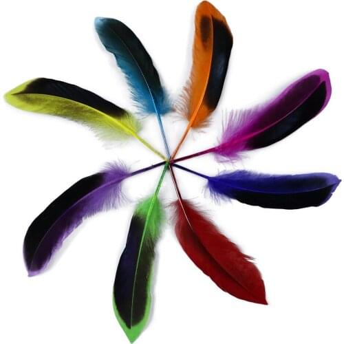 50pcs Real Duck Feathers 15-20 CM Jewelry Home Lamp Making Plumes Carnival Party Dress Clothes Decoration Craft Accessories