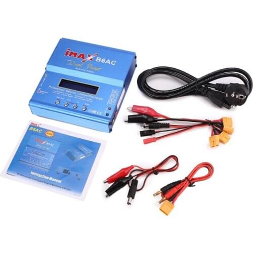 Hot Selling iMAX B6AC 80W 6A Battery Charger Lipo NiMh Li-ion Ni-Cd Digital RC Balance Charger Discharger for RC Car Helicopter