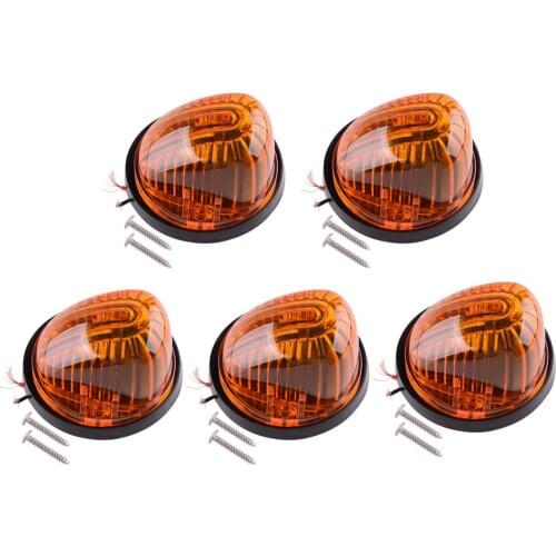 Beler 1 Set Orange Cab Roof Top Marker Clearance Running Lights Fit For Chevrolet GMC C K Series 1973-1986 1987 Car Accessories
