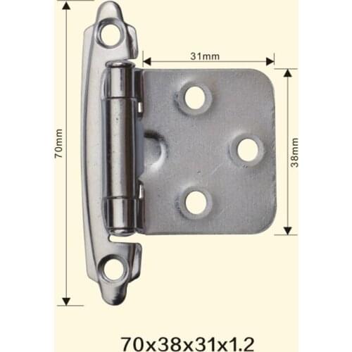 Freeshipping 70*38*31*1.2mm American Iron Metal Hinge Sewing Machine Folding Table Furniture Flip Tray Hinges Big Door Hinges