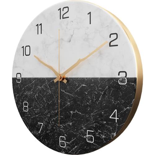 Large Metal Wall Clock Large 3d Nordic Creative Living Room Silent Modern Luxury Gold Watch Wall Decor Horloge Mural Gift SC581