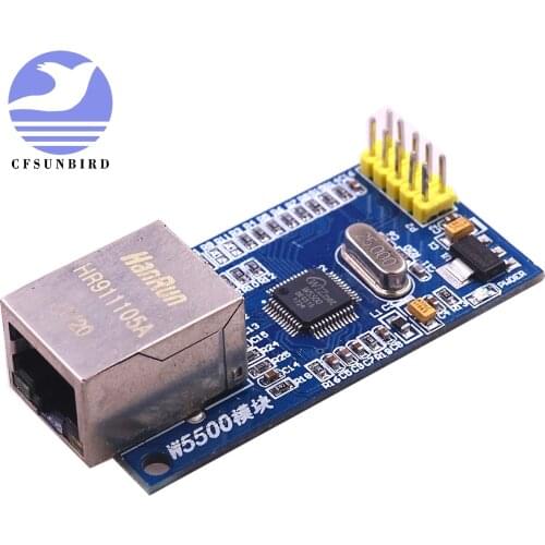 CFsunbird 1pcs W5500 Ethernet network module hardware TCP / IP 51 / STM32 microcontroller program over W5100