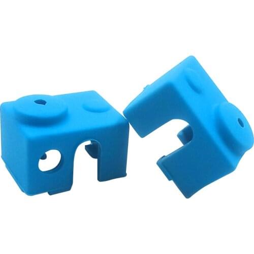 E3D V6 Heater Block Fixings Silicone Insulation Sock Blue non-Official Heated Block For E3D V6 PT100 Hotend Warm Keeping Cover