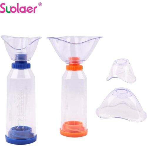 Adult Child Inhale Automizer Spacer Mist Storage Tank Nebulizer With Mask CompMist Compressor Nebulizer Cup Mouthpieces Dropship