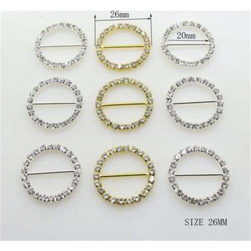 10 / PCS 26mm round accessories crystal drill button with rod water drill decorative button