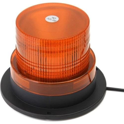 4" Inch Dome 12 LED Magnet Mount Construction Vehicle Car Warning Strobe Light Beacon Amber Red Blue Police Flashing Lights