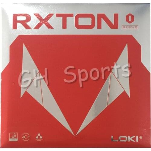 LOKI RXTON1 ITTF Approved Semi Sticky Table Tennis Rubber Hard Sponge Ping Pong Rubber Fast Attack Red Pingpong Rubber