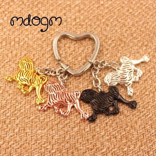 Cute Lowchen Dog Animal Gold Silver Plated Metal Pendant Keychain For Bag Car Women Men Girls Boys Love Funny Jewelry K115