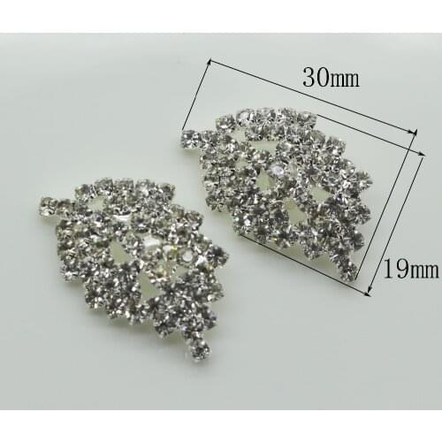 Fashin new 5pcs/lot stunning clear Clear crystal button Silver clothing buckle wedding invitations decoration rhinestone button