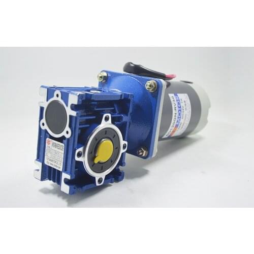 DC12V/24V 120W RV30 Gear Motor Worm Gear Speed Motor Large Torque Slow Motor Reducer 18rpm-240rpm