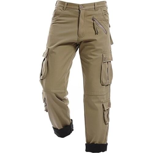 Mens Workwear Casual Pants High Quality Cargo Pants Casual Pockets Trouser Plus Size 42 Fashion Loose Baggy Jogger Worker pants