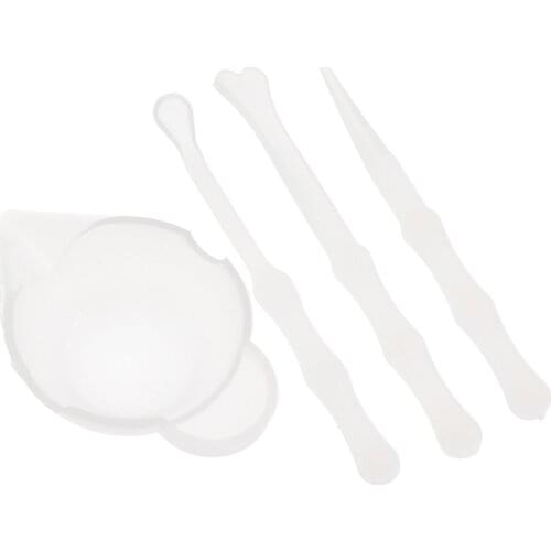 DIY Craft Resin Tools Set UV Mixing Silicone Cup Reusable Bowl With 3pcs Stirrers Epoxy Pigment Mixer Accessories