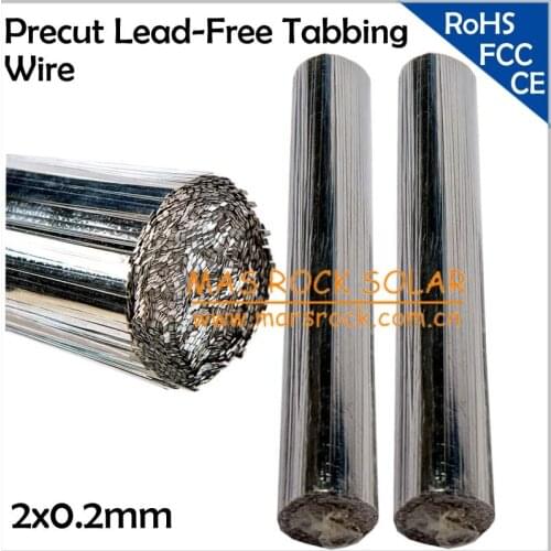 Precut Lead-Free Solar Tabbing Wire 0.2X2mm, Lead-Free Solar PV Ribbons for DIY Solar Module, Wholesale 2mm Solar Tab Wire