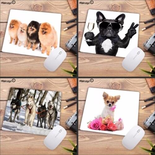 Mairuige Cartoon Animal Cute Cat Dog Mouse Pad Rubber Mat Gaming Speed Mousepad Comfort Mice Mat for Laptop PC Computer