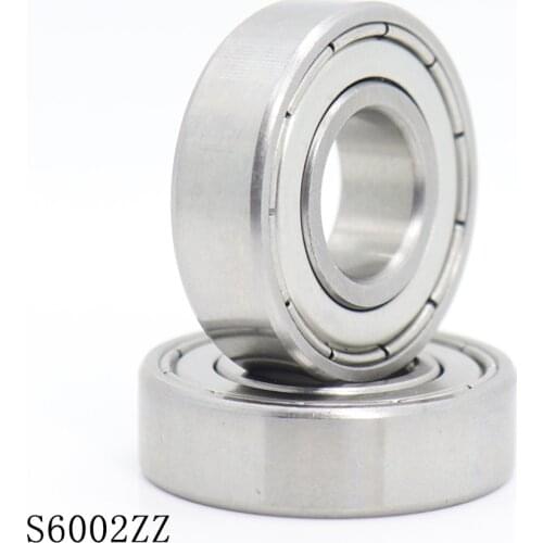 S6002ZZ Bearing 15*32*9 mm ( 10PCS ) ABEC-1 S6002 Z ZZ S 6002 440C Stainless Steel S6002Z Ball Bearings