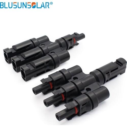 SOLAR PV T Branch 3 to 1 Connector For Solar Panel System 20 Pairs
