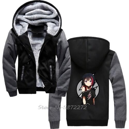 Bang Dream Ran Mitake Hentai Haven Chan Anime Girl Poppin'Party Hoodie Men Winter Thicken Keep Warm Sweatshirt Harajuku Hoodies