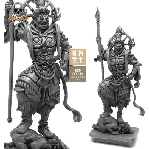 1/35 Resin Figure Soldier Model With Base B Of Ancient Samurai Unmounted Gou-12B