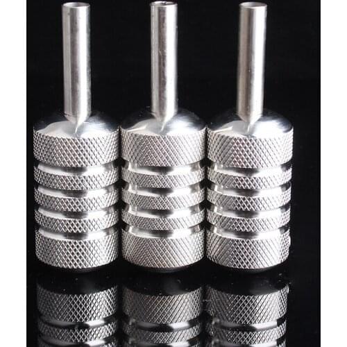 YILONG 1pc Stainless Steel Tattoo Machine Handle Silver Color Tattoo Grip