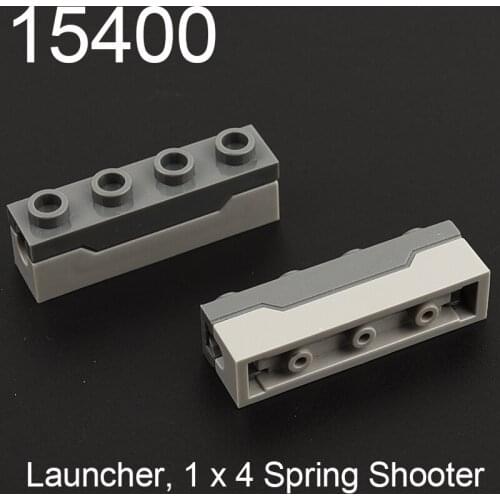 10PCS 15400 15303 Hinge Brick Launcher, Projectile,1x4 Spring Shooter Building block accessories parts MOC DIY Education Toys