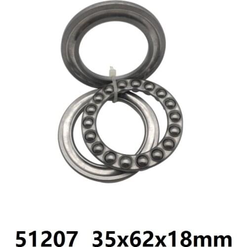 10pcs 51207 Axial Ball Thrust Bearing plane thrust ball bearing 35x62x18 35*62*18 mm