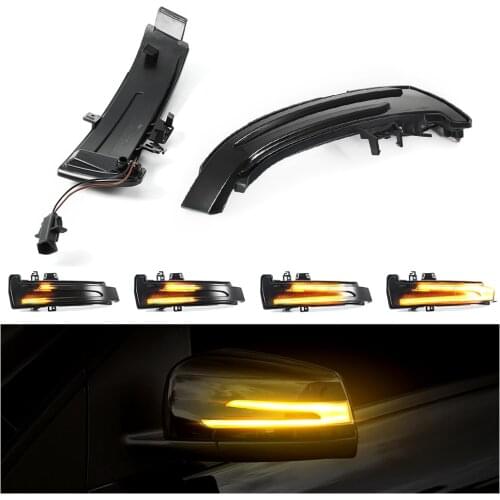 2 pieces Side Mirror Indicator Dynamic Turn Signal LED Light For Mercedes Benz W204 CLA A B C E S GLA GLK CLS Class W176 W212