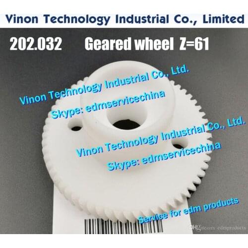 202.032 Agie Gear Z=61 Ø67x33.5Hmm edm Geared wheel 590202032, 590.202.032 for Agie Challenge,Classic,Evolution,AgieCharmilles