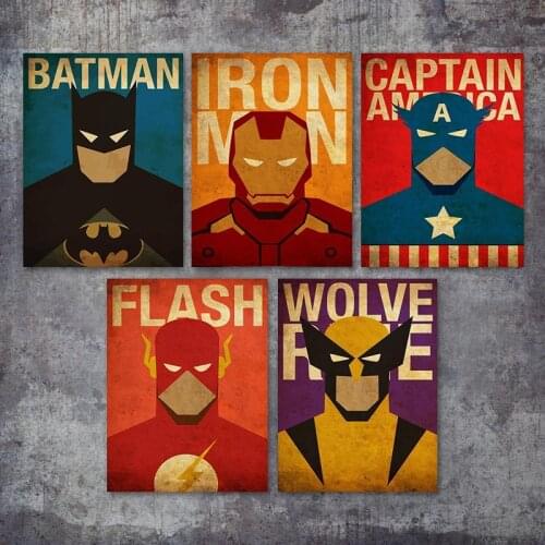 5D Diamond Painting Marvel Superheroes Iron Man Captain America Cross Stitch Picture Of Rhinestone Diamond Embroidery Home Decor