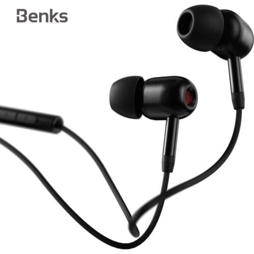 Benks 3.5mm Jack Wired Control Headphone Hifi 3D Stereo Gaming Earphone with Microphone for Xiaomi Iphone Samsung EW02
