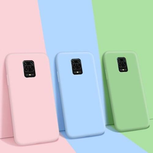Candy Color For Xiaomi Redmi Note 9 Pro Max Case Shockproof Silicone Cover For Redmi Note 9 Phone Case redmi note 9s 9 pro note9