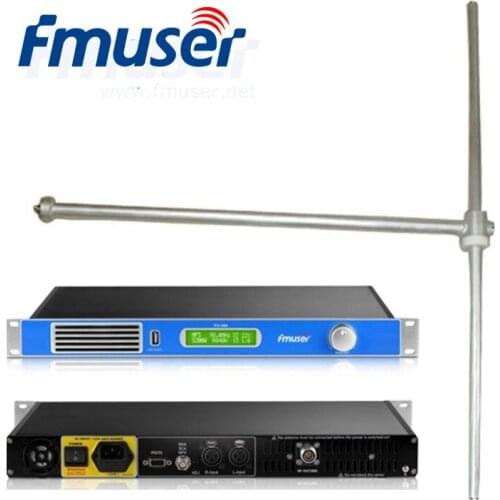 FMUSER FU-200A 1U 200W FM Transmitter with FU-DV1 Antenna+20m 1/2" Cable